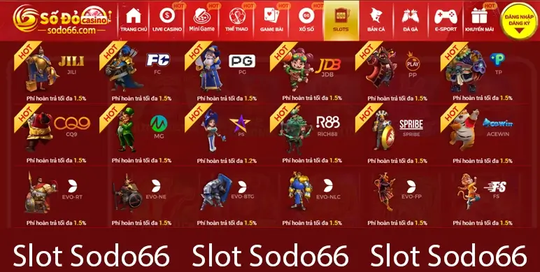 Giới thiệu chung về Slots Sodo66 tựa game đang thịnh hành hiện nay được nhiều người chọn tham gia